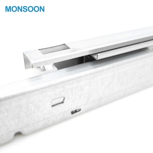 Herrajes para Muebles, Corredera para Cajón de Cierre Suave, Corredera Triple de Montaje Inferior con Tirador de Plástico - Product Image 3