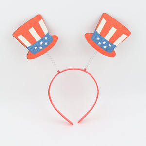 ربطة رأس رابعة مخصصة من ملحقات حفلات جولي ، زينة براقة وطنية برأس نجمة ، ربطة رأس - Product Image 6