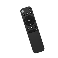 Télécommande Air Mouse noire MT4 BLE 5.2 avec fonction d'apprentissage IR, compatible avec tous les types de systèmes Android et de décodeurs