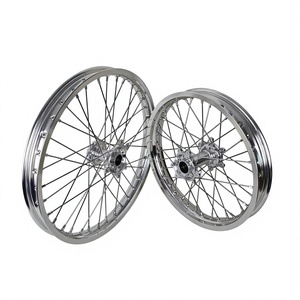 Juego de Ruedas Cromadas con Neumáticos para Surron Light Bee 2, 21, <span class=keywords><strong>19</strong></span>, 18, 16 Pulgadas, Ruedas para Motocicleta Eléctrica, Repuestos Todoterreno - Product Image 1