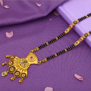 Elegant Gold Traditional <b>Necklace</b> with Colorful Stones and Beaded Design for Women Wedding Jewelry For Women - Product Image 3