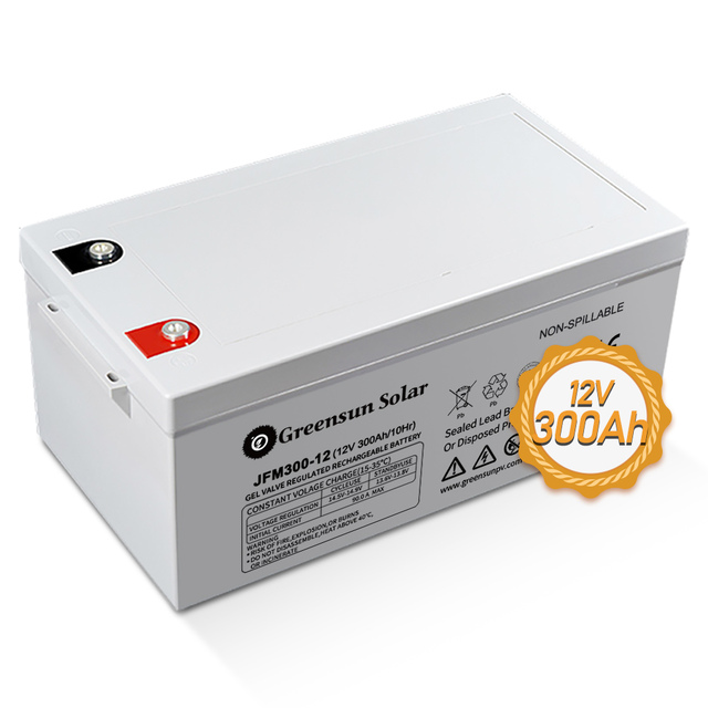Sealed Gel Lead Acid Battery for Solar System Energy Storage UPS Power Supply and Electric Bicycle 12v 100ah 200ah 300ah