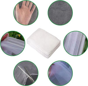 Filet anti-insectes durable pour couverture de serre en plastique HDPE grande taille 50x100x blanc transparent protection - Product Image 6