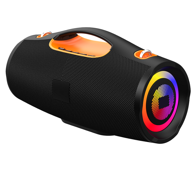 Flashing Circle RGB Blue Tooth Speaker Altavoz Luz Circular Piscante Caixa Som Anel RGB Pisca No Compasso Da Musica Nas Festas
