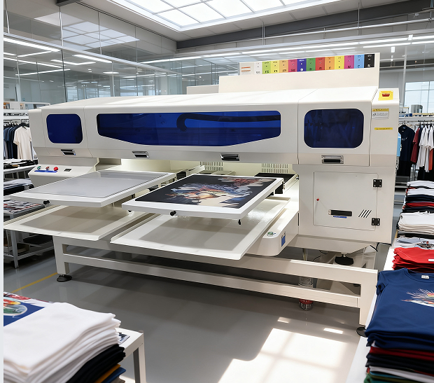 Dual Station DTG Printer Direct to Garment T Shirt Printing Machine for Cotton Apparel Fabric