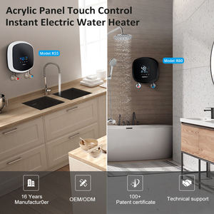 חדש עיצוב 6000w anlabeier מגע מסך בקרת <span class=keywords><strong>CE</strong></span> הסמכת tankless חשמלי מיידי חם מקלחת מים דוד - Product Image 2