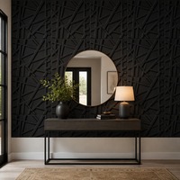 Panneau mural en PVC imperméable et ignifuge, minimaliste moderne, à motifs artistiques entrelacés en 3D, pour usage domestique