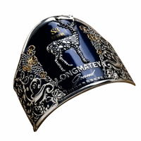 Autocollant en aluminium 3D personnalisé avec logo en relief, étiquettes pour vin/tequila/whisky/vodka, plaqué or/argent/bronze, imperméable, adhésif puissant
