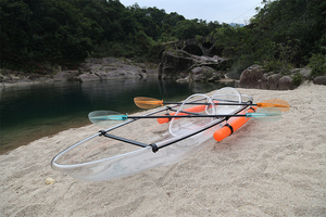 Kayak transparent en polyéthylène pour 3 personnes, idéal pour la pêche, la navigation à moteur, le surf, bateau de plein air/kayak gonflable/canoë - Product Image 3