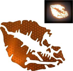 Calcomanía Reflectante Impermeable de 1 Año de Duración con Diseño de Calavera y Huesos Cruzados para Coche, Motocicleta, Casco, Cuaderno - Adhesivo para Coche de Calidad Premium - Product Image 1