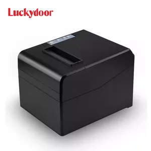 Luckydoor-Impresora térmica de recibos y etiquetas, dispositivo de impresión de 80mm, USB, LAN, BT, de escritorio, Android, IOS, 3 pulgadas, envío rápido, P-80B