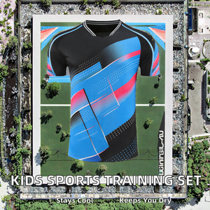 Traje Deportivo Ecológico de Verano 100% Poliéster para Niños y Niñas, Ropa de Bádminton y Tenis de Mesa, Absorbente de Sudor - Product Image 2