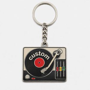 Porte-clés personnalisés en vinyle de haute qualité, modèle disque rétro, design musical vintage, souvenir, vente en gros - Product Image 3