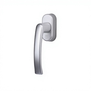 Poignées de fenêtre à battant ambidextres de style européen moderne, en alliage d'aluminium durable, avec serrure pour porte et fenêtre, garantie 1 an, pour villa - Product Image 2