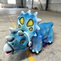 Manège Animatronique Dinosaure Triceratops à Monnayeur pour Centre Commercial