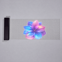 Film transparent Jode pour affichage sur verre, écran auto-adhésif, panneau publicitaire LED couleur pleine, cristal, pour vitrine, centre commercial, magasin