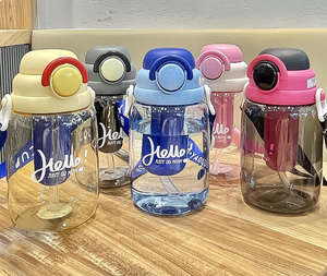 Borraccia in Plastica da 950ml per Studenti e Bambini, Ecologica, Antiscivolo, Antigoccia, Sicura per Alimenti, Riutilizzabile, con Logo Personalizzabile, Infusore per Tè, Ideale per Palestra e Attività all'Aperto - Product Image 4