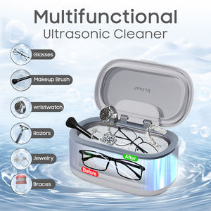 Appareil de nettoyage à ultrasons portable, mini <span class=keywords><strong>nettoyeur</strong></span> ultrasonique avec bain en acier inoxydable 304 pour le nettoyage des lunettes, des montres et des bijoux - Product Image 5