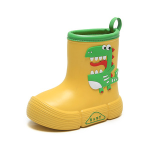 2025 nouveau Design dessin animé dinosaure EVA bottes <span class=keywords><strong>de</strong></span> <span class=keywords><strong>pluie</strong></span> en plastique mignon chaussures d'eau imperméables pour enfants et bébés - Product Image 3