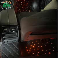 Tapis de sol de voiture lumineux LED RGB intelligents, commande à distance par application, éclairage ambiant en fibre optique, ajustement universel pour voiture, SUV, camion