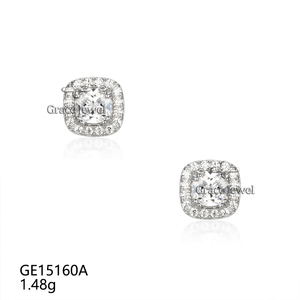 <span class=keywords><strong>Parure</strong></span> de <span class=keywords><strong>bijoux</strong></span> fins pour femmes Grace Jewel, luxe, argent 925 plaqué rhodium, zircon taille princesse, <span class=keywords><strong>mariage</strong></span>, mariée - Product Image 2