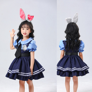 Judy películas Cosplay disfraces niño conejito uniforme de policía traje Halloween fiesta ropa <span class=keywords><strong>pareja</strong></span> familia disfraces - Product Image 3
