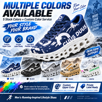 Chaussures de course respirantes en mesh pour hommes, légères, avec semelle épaisse et amortie, baskets décontractées pour la marche, logo personnalisé OEM ODM
