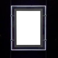 Işık paneli pencere emlak çift yan A3 A4 Led emlak ajan pencere ekran çerçevesi Led ekran posteri
