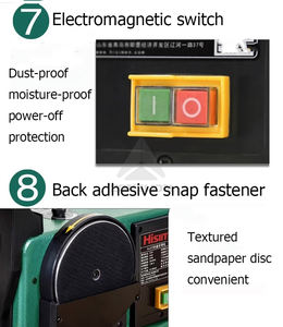 Ceinture de polissage électrique Angle réglable Ponceuse à disque Ponceuse à disque pour le travail du bois en métal - Product Image 6