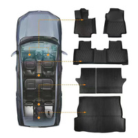 Tapis de voiture universel TPE direct d'usine tapis de sol imperméable facile à nettoyer pour BYD Song conduite à gauche conception exclusive