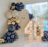 Lettres lumineuses LED personnalisées, lettres géantes de 4 pieds, grands chiffres, lettres lumineuses LED pour mariage, anniversaire, entreprise