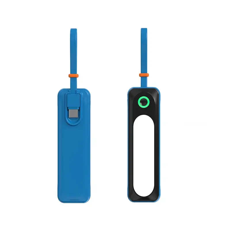 Taschen-Schlüsselanhänger Mobiltelefonnummer Notfall tragbares Mini-Ladegerät mit Led-Torch Power Bank kleine Power Bank 5000mah für Iphone