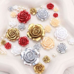 Cabochons en résine brillante en forme de rose pour loisirs créatifs, embellissements pour scrapbooking et fabrication de cartes - Product Image 2