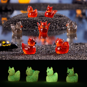 Decorazioni Micro-Paesaggistiche di Halloween con Anatre Demoniache Sataniche Effetto Goccia d'Olio, Accessori Fai-da-te in Resina, Piccoli Ornamenti Carini - Product Image 2