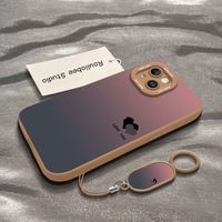 Coque de téléphone portable en TPU dégradé avec protection d'appareil photo, antichoc, pour iPhone 17 Pro Max/15 Plus/13 Mini 14/12