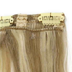 Extensions de cheveux naturels chinois Remy 100 % en gros, à clipser, cuticules alignées, double épaisseur, doux, sans perte, couleur mixte, lisses naturels - Product Image 3