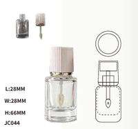 Contenant vide en plastique ABS cylindrique brillant à faible MOQ pour kit d'échantillons cosmétiques et fabrication de gloss DIY