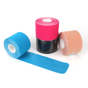 Cinta de kinesiología precortada elástica deportiva impermeable multicolor de 10cm personalizada al por mayor - Product Image 2