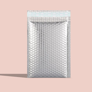 Bolsas de Embalaje Cosmético al por Mayor, Bolsas de Burbujas Gruesas de Plata de 0.5 Mil, No Tóxicas, Tamaño 15cmX20cm + 4 Bolsas de Burbujas para Envío Exprés - Product Image 1