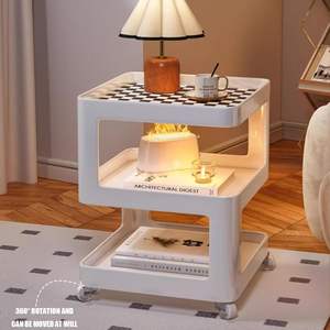 Mesa auxiliar de Metal de estilo tradicional confiable, acero de alta calidad, resistente al óxido, accesorios de sujeción duraderos para espacios de oficina en el hogar - Product Image 1