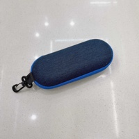 Denim Oxford nylon tissu fermeture éclair fermer vr boîte à lunettes étui à lunettes personnalisé eva emballage Logo personnalisé