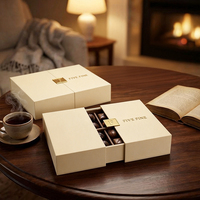 Boîte cadeau en chocolat rigide de luxe, boîte en papier écologique élégante avec séparateurs pour la Saint-Valentin, Noël, mariage, emballage de bonbons sucrés
