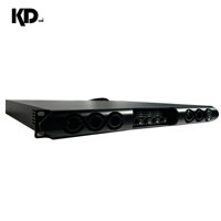 Amplificateur de puissance professionnel 4 canaux 4x1500W classe D 4/8 ohms en métal 1U pour installation fixe en bar, karaoké, club