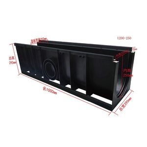 Gouttière de canal de fossé de drainage linéaire en <span class=keywords><strong>polypropylène</strong></span> de fossé de drainage linéaire en forme de U linéaire - Product Image 5