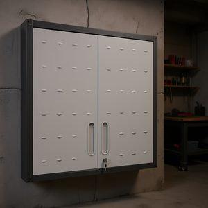 Armoire de rangement d'outils murale à 2 portes verrouillables, pour garage industriel, entrepôt, bureau - Product Image 2