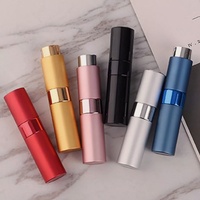Botol parfum Mini 5ml/8ml/10ml kaca dengan cetakan layar kabut halus & semprotan pompa untuk penggunaan Serum