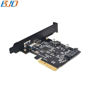 10Gbps USB 3.1 Type-C + Type-A kết nối để PCI-E X4 PCI Express 4X mở rộng điều khiển riser thẻ asm3142 SATA 15pin điện - Product Image 4