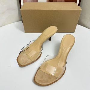 Nouvelles sandales tendance en métal coloré, chaussures sexy à talons hauts pour femmes - Product Image 2