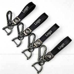 Llavero de Cuero Personalizado para Coche, Colgante Metálico con Logotipo de Coche, Cordón de Muñeca, Regalo para Tiendas 4S - Product Image 1