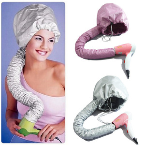 Gorro Secador de Pelo Eléctrico con Calentamiento y Manguera para Tratamiento Capilar, Uso en Salón y Hogar, Plateado, Gris, Rosa, Negro - Product Image 1
